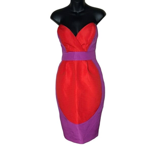 Marimekko samu-jussi koski vintage Kourtney colorblock quilted strapless mini